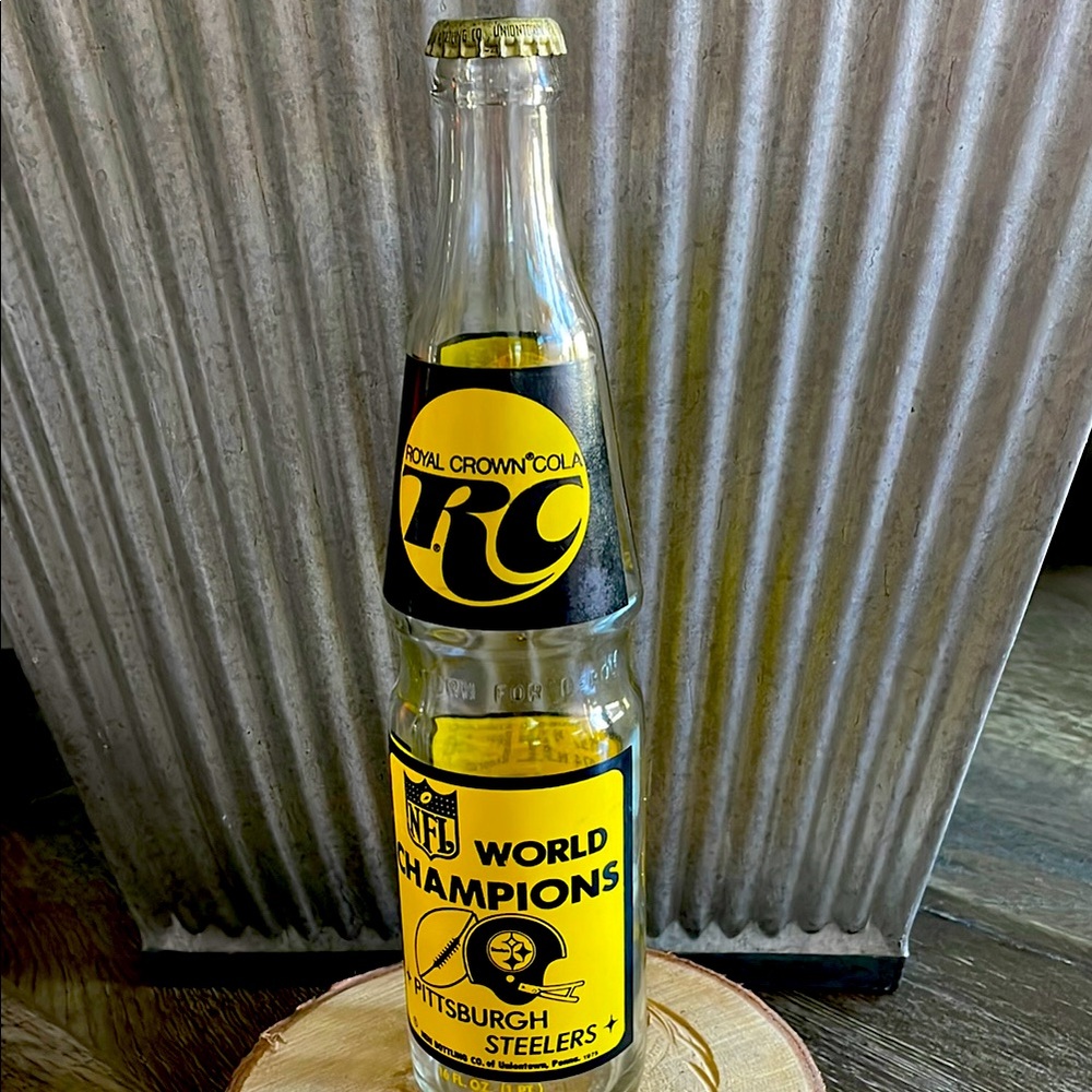 1974 RC Cola Pittsburgh Steeler Super Bowl 1X Bottle